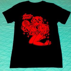 HVY☆BLK - Super Bonito Red Oni Short Sleeved T-Shirt